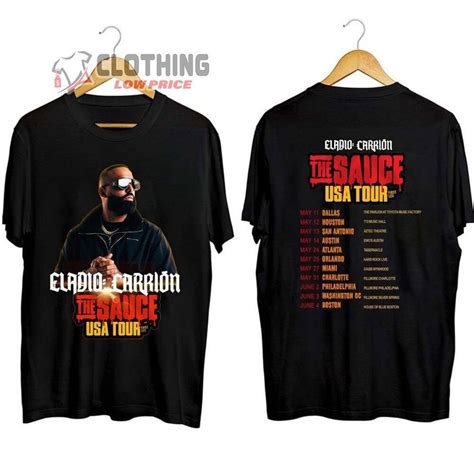 Eladio Carrion The Sauce Usa Tour Merch Rapper Eladio Carrion