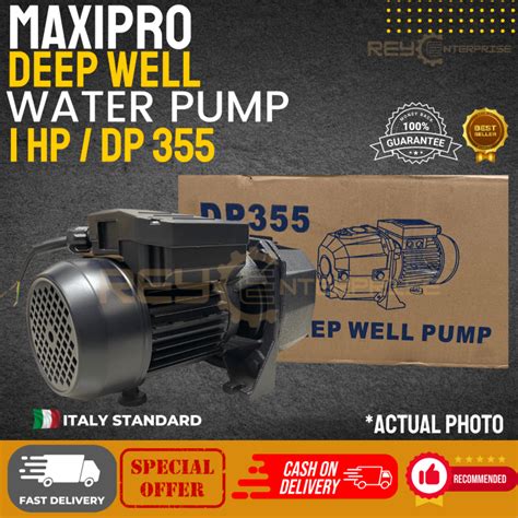 MaxiPro Deep Well Water Pump 1 Hp DP 355 Lazada PH