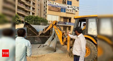 80 Illegal Structures Razed 20 Acre Govt Land Cleared In City