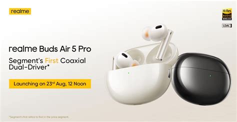 Realme Buds Air 5 Pro To Launch Alongside Realme 11 5G Series On August ...