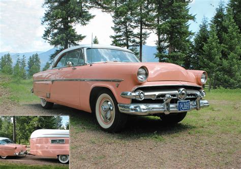 Place Bid 1954 Ford Crestline Victoria V8 W Kompak Trailer PCARMARKET