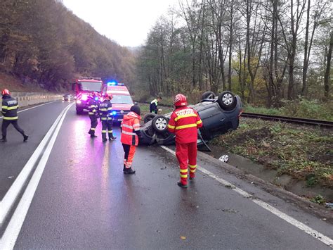 Accidente în lanț în Cluj ISU intervine pe DN1 E60 în localitatea