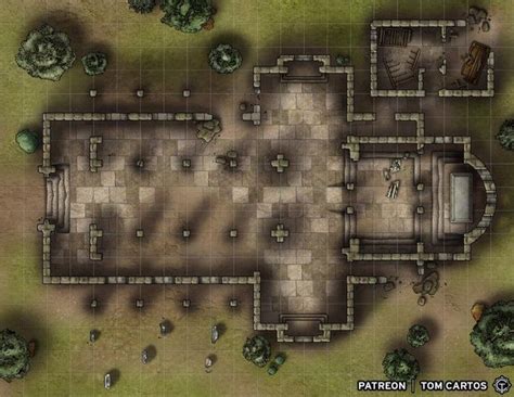 Ruined Temple Battlemap