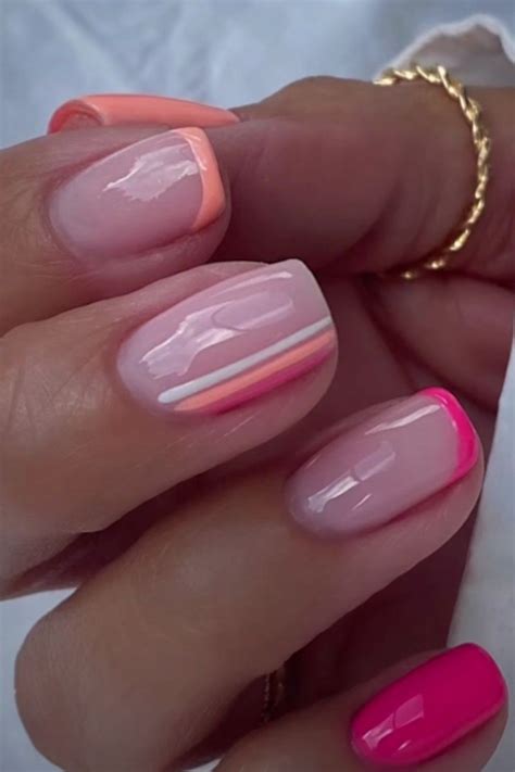 Summery Nails Simple Gel Nails Short Gel Nails Cute Gel Nails Chic