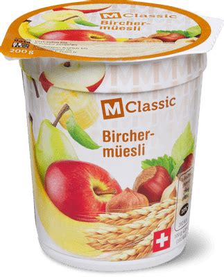 M Classic Joghurt Birchermüesli Migros Migipedia