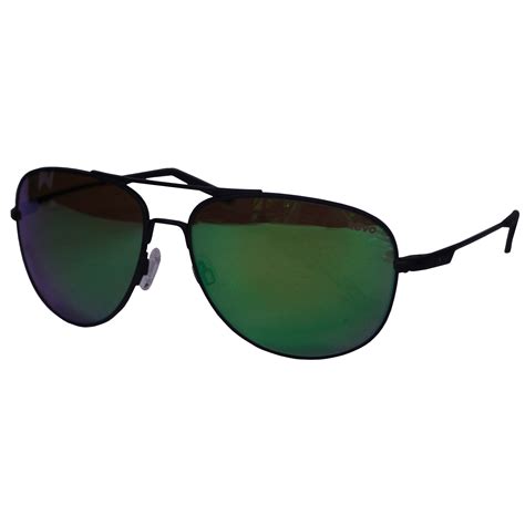 Revo Windspeed Sunglasses Matte Black Frames Green Water Serilium Lens