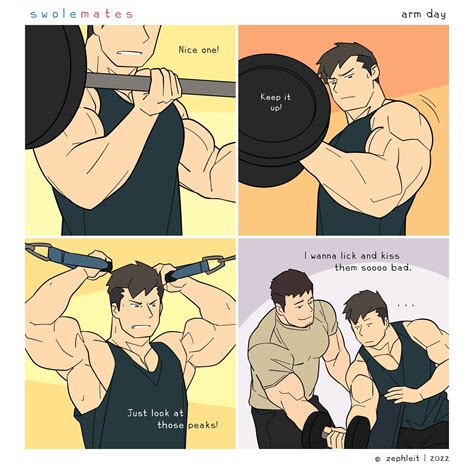 "Swolemates" collection. A webcomic about the bromantic relationship