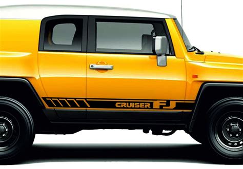 Toyota Fj Cruiser 2pcs Side Stripe Body Decal Vinyl Graphics Sticker