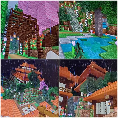 Fire Nation Inspired Town and some Gardens : r/Minecraft