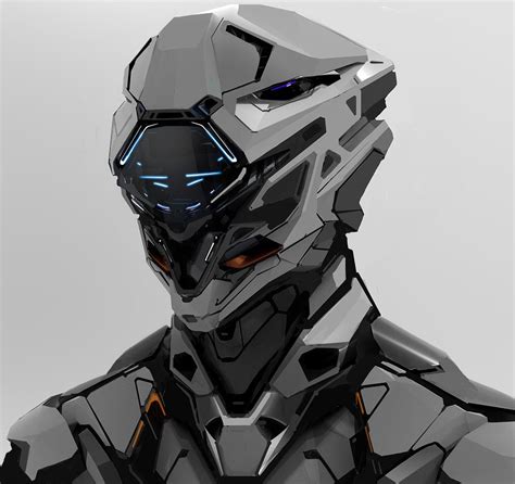 Robot Head 112417, Aaron de Leon | Robot concept art, Robots concept ...