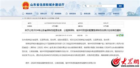 2024年，潍坊计划新开工（筹集）保障性租赁住房6051套！ 新派网 V新派客户端 潍坊市广播电视台