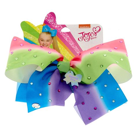 Jojo Siwa Dancing Diva Rainbow Signature Hair Bow Claires Ca