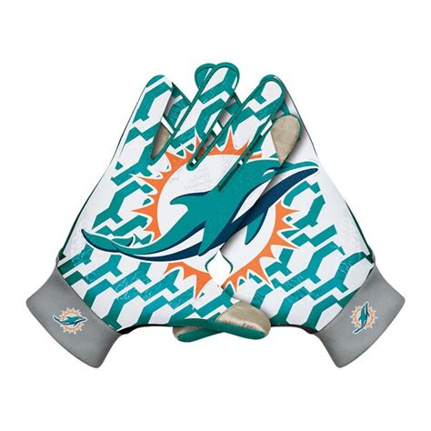 Nike Miami Dolphins Ko Gloves Graphite