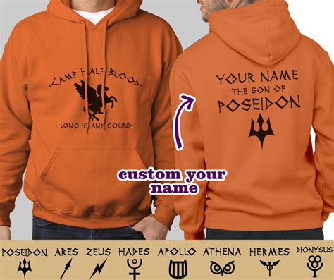 Camp Half Blood Hoodie Custom Percy Jackson Halloween Etsy