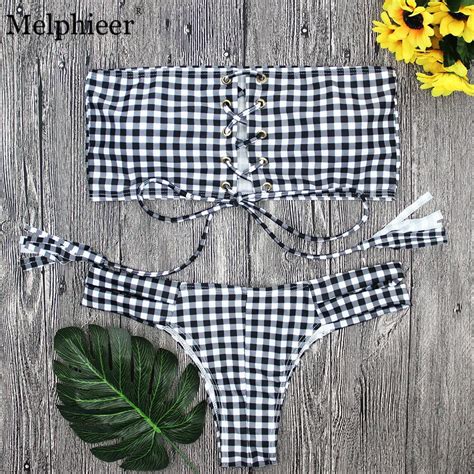 Chest Buckle Bandage Bikini Brazilian Swimsuit Maillot De Bain Swimwear