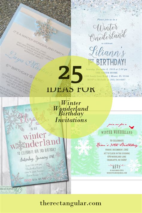 25 Ideas for Winter Wonderland Birthday Invitations - Home, Family ...