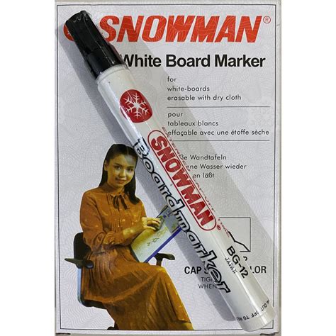 SPIDOL SNOWMAN WHITEBOARD WHITE BOARD MARKER BG 12 BG12 SIPLah