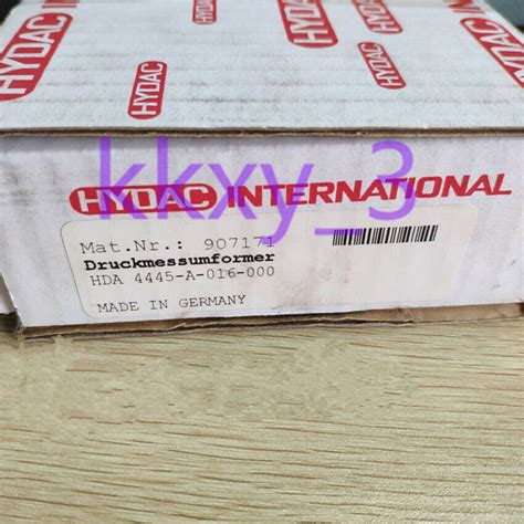 1 PCS NEW IN BOX HYDAC HDA 4445 A 016 000 Pressure Sensor EBay