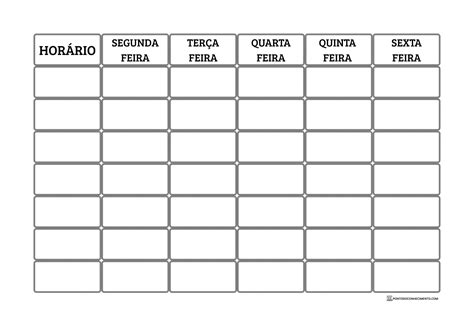 Planner de estudos para imprimir - Ponto do Conhecimento