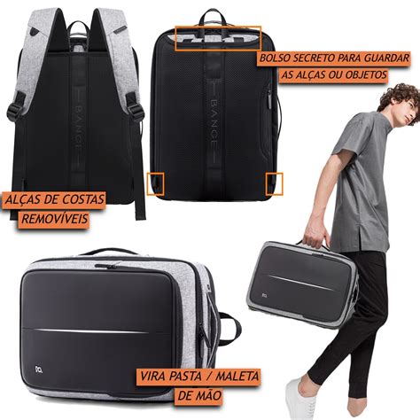 Mochila Executiva Masculina para Notebooks 15 6 Polegadas Impermeável