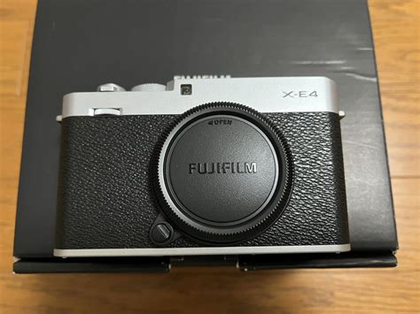 Yahooオークション 極美品 X E4 シルバーxf27mmf28r Wr純正サム