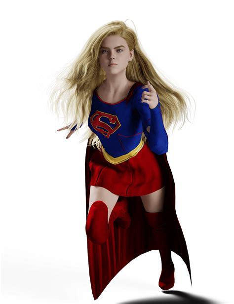 Milly Alcock As Supergirl 3d Render Digital Art By Marcosgab