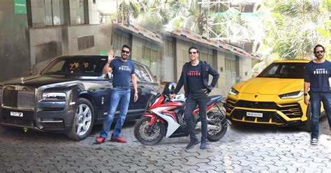 Akshay Kumar on bike, Rohit Shetty on Urus and Ajay Devgn on Rolls ...