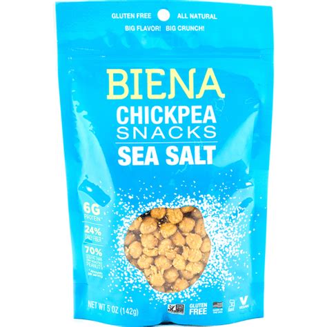 Biena Chickpea Snacks Sea Salt Shop Moe S Marketplace