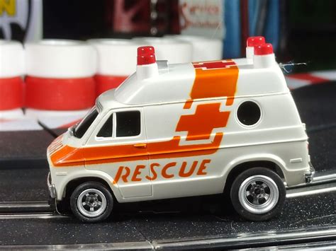 Ho Slot Car Rescue Van Ambulance Ebay