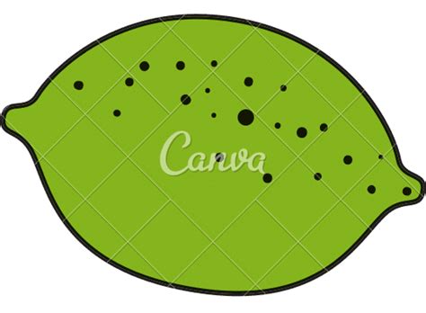 Lemon Citrus Fruit Icon 素材 Canva可画