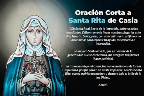 Oraci N A Santa Rita Para Pedir Un Milagro Casos Dificiles Y Mas