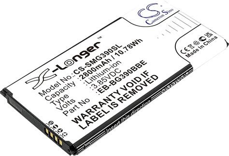 CS SMG390SL Battery 2800mAh Compatible With Samsung Galaxy Xcover 4