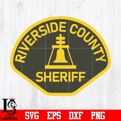 Badge Riverside County Sheriff svg eps dxf png file, digital - Inspire ...