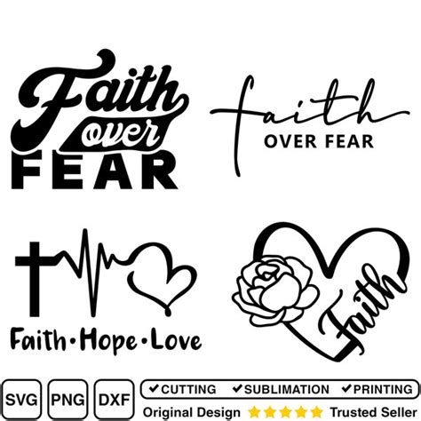 Faith Over Fear Svg Etsy