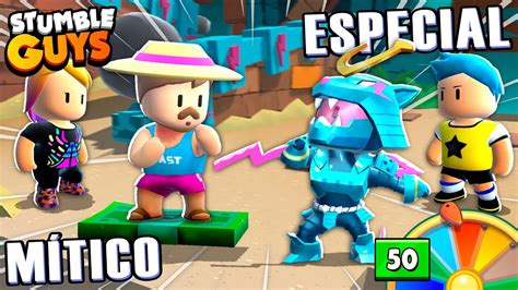 MÍTICO Vs ESPECIAL Duelo de Skins do Mr Beast no Stumble Guys