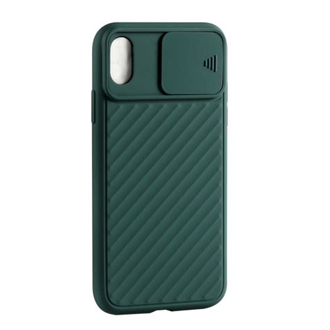 Capa Iphone X XS Hibrida Waves Camshield Verde Meia Noite Capas De