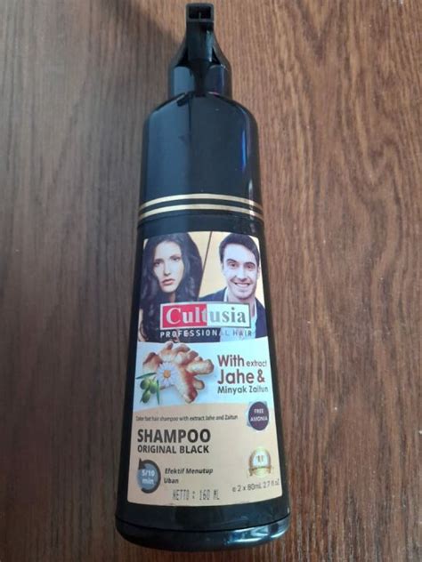 COD PROMO Cultusia Shampoo Original Black 160ML Extra Jahe