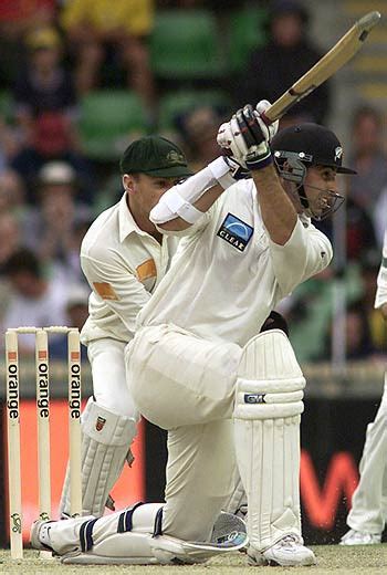 Stephen Fleming Drives During His Century At Perth Espncricinfo