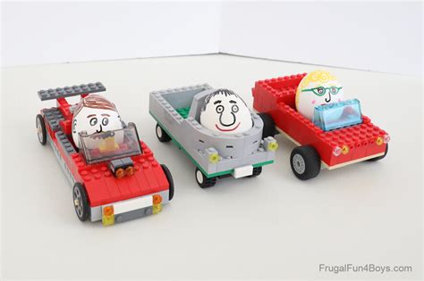 LEGO Egg Car Race - Frugal Fun For Boys and Girls