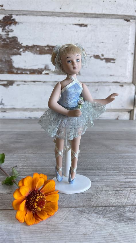 Vintage Ballerina Doll Porcelain 8 Inch 1990s Doll With Etsy