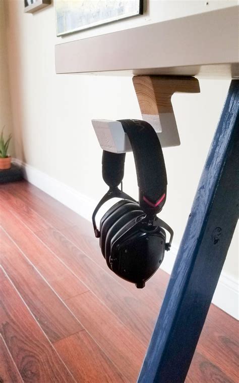 Diy Headphone Hanger Under Desk