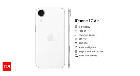 Apple iPhone 17 Air: Expected design, display, camera and other ...