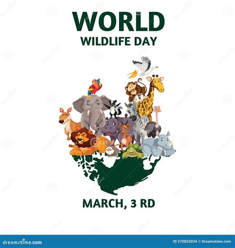 World Wildlife Day 002 Stock Illustration Illustration Of Presentation