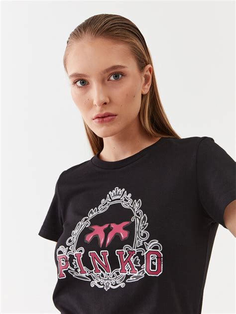 Pinko T Shirt Bussolotto A O Czarny Regular Fit Modivo Pl