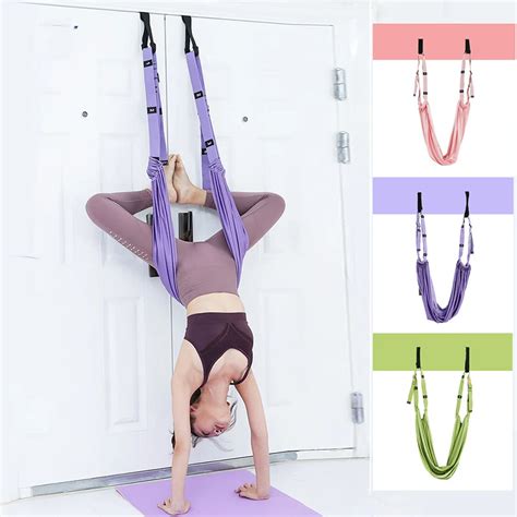 Adjustable Aerial Yoga Strap Gym Flexibility Trainer Hammock Elastic