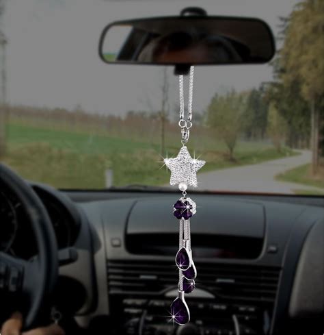 Amazon Suvnie Bling Ball And Drops Car Hanging Pendant Crystal