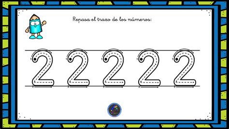 Repaso Trazo Numeros 4 Imagenes Educativas