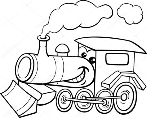 Steam Engine Coloring Page