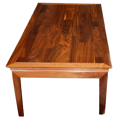 Beautifully Carved Hawaiian Koa Wood Tropical Deco Coffee Table At