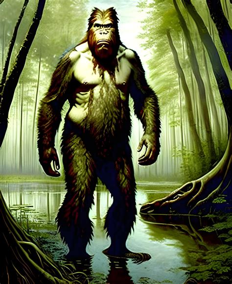 Swamp ape by daralyth on DeviantArt